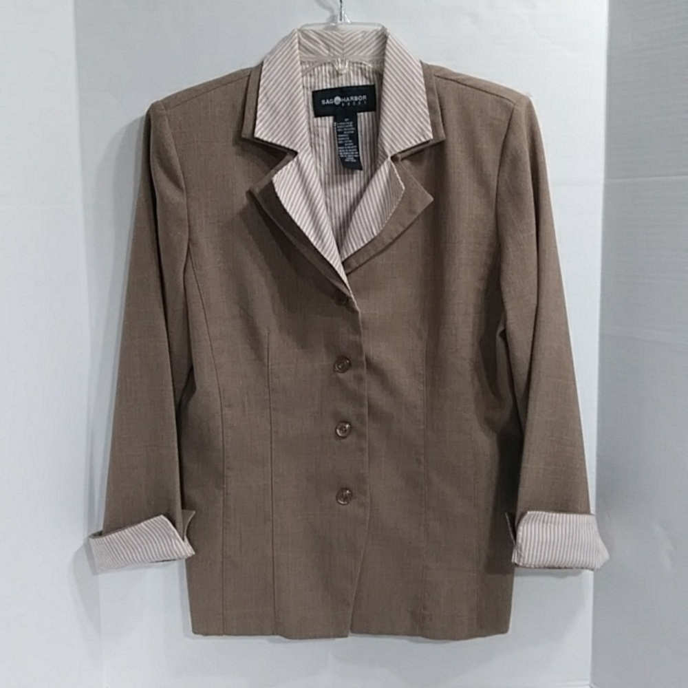 SAG HARBOR DRESS BUTTON DOWN BLAZER SIZE 12T *EUC*